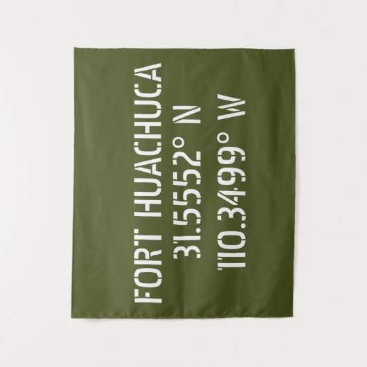 Fort Huachuca Latitude Longitude Wandkleed (Voorkant)