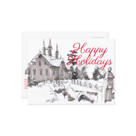 Fort Hunter Barn Sketch #130601 Feestdagenkaart