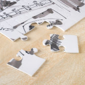 Fort Hunter Schuur Schets / Kunstenaar Larry Lerew Legpuzzel (Zijkant)