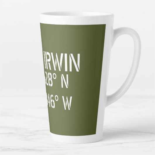 Fort Irwin Latitude Longitude Latte Mok (Rechts)