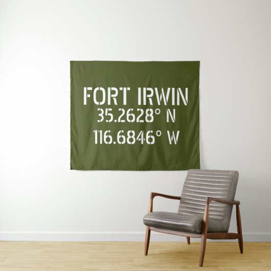 Fort Irwin Latitude Longitude Wandkleed (In Situ (horizontaal))