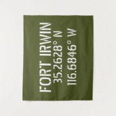 Fort Irwin Latitude Longitude Wandkleed (Voorkant)