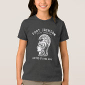 Fort Jackson Vintage White Tri-Blend Shirt (Voorkant)