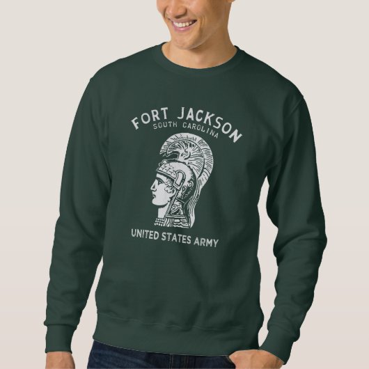 Fort Jackson Vintage Wit Trui (Voorkant)