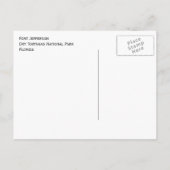 Fort Jefferson Dry Tortugas Briefkaart (Achterkant)