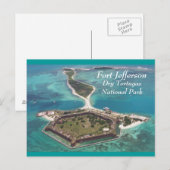 Fort Jefferson Dry Tortugas Briefkaart (Voorkant / Achterkant)