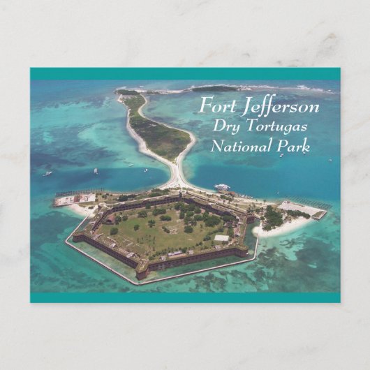 Fort Jefferson Dry Tortugas Briefkaart (Voorkant)
