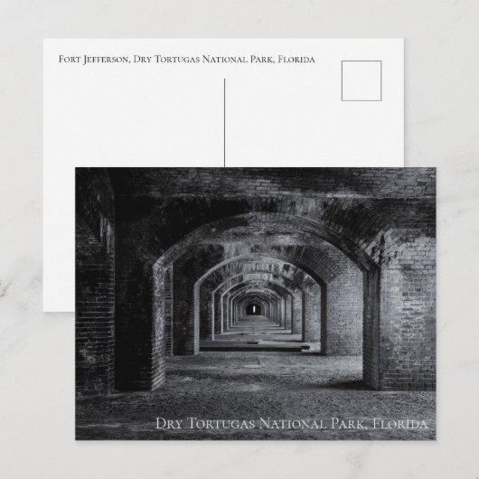 Fort Jefferson Dry Tortugas Briefkaart (Voorkant / Achterkant)