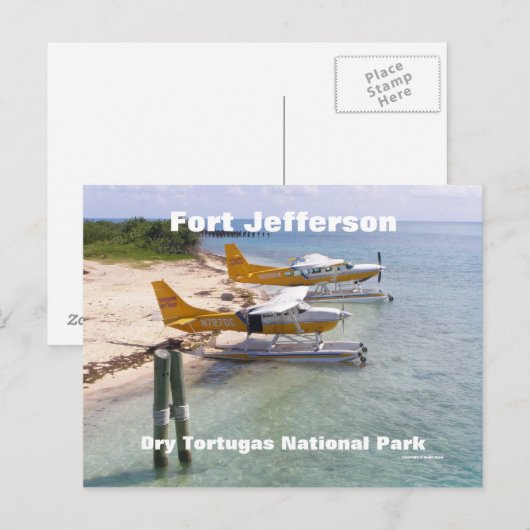 Fort Jefferson, Dry Tortugas National Park Briefkaart (Voorkant / Achterkant)