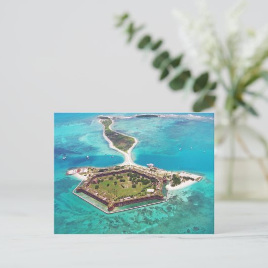 Fort Jefferson on Garden Key, Dry Tortugas NP Briefkaart (Staand voorkant)