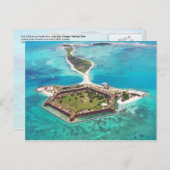 Fort Jefferson on Garden Key, Dry Tortugas NP Briefkaart (Voorkant / Achterkant)