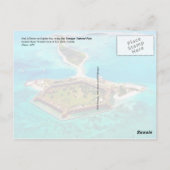 Fort Jefferson on Garden Key, Dry Tortugas NP Briefkaart (Achterkant)