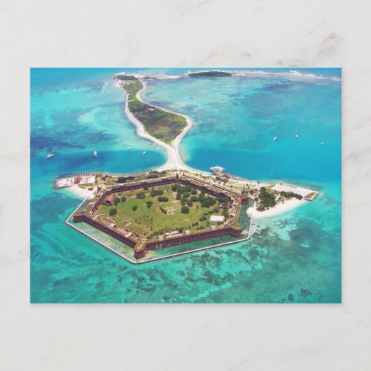 Fort Jefferson on Garden Key, Dry Tortugas NP Briefkaart (Voorkant)