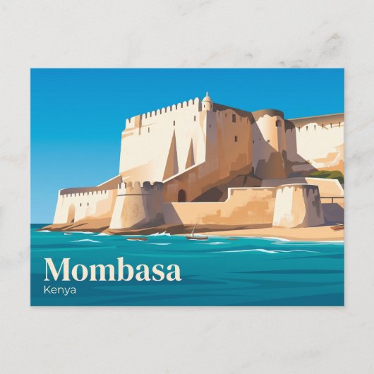 Fort Jesus Kenia Briefkaart (Voorkant)
