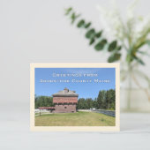 Fort Kent Blockhouse Aroostook County Maine Briefkaart (Staand voorkant)