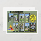 Fort Knox, Kentucky Big Letters Briefkaart (Voorkant / Achterkant)