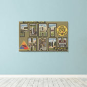 Fort Knox, Kentucky - Grote lettertjes Canvas Afdruk (Insitu (Houten vloer))