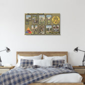 Fort Knox, Kentucky - Grote lettertjes Canvas Afdruk (Insitu (Slaapkamer))