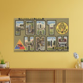 Fort Knox, Kentucky - Grote lettertjes Canvas Afdruk (Insitu (Woonkamer))