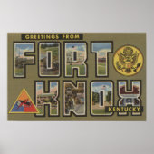 Fort Knox, Kentucky - Grote lettertjes Poster (Voorkant)