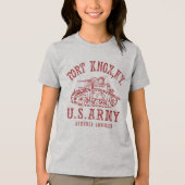 Fort Knox Red Tri-Blend Shirt (Voorkant)