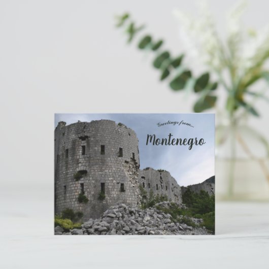 Fort Kosmač Montenegro Briefkaart (Staand voorkant)