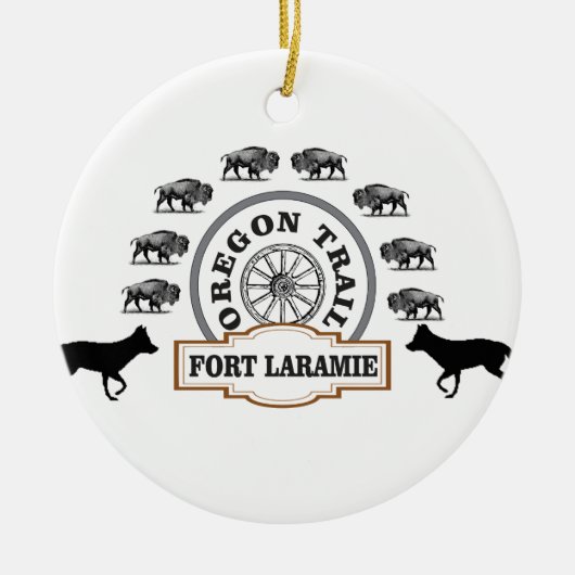 fort Laramie gold Keramisch Ornament (Voorkant)