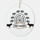 fort Laramie gold Keramisch Ornament (Links)
