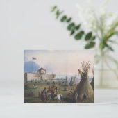 Fort Laramie, Sublette Fort, Fort William, Miller Briefkaart (Staand voorkant)