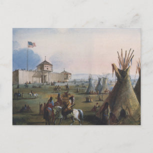 Fort Laramie, Sublette Fort, Fort William, Miller Briefkaart