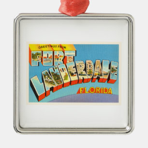 Fort Lauderdale #2 Florida FL Old Travel Souvenir Metalen Ornament