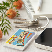 Fort Lauderdale #2 Florida FL Old Travel Souvenir Sleutelhanger (Voorkant Rechts)