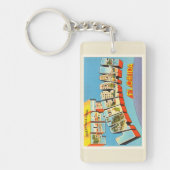 Fort Lauderdale #2 Florida FL Old Travel Souvenir Sleutelhanger (Voorkant)