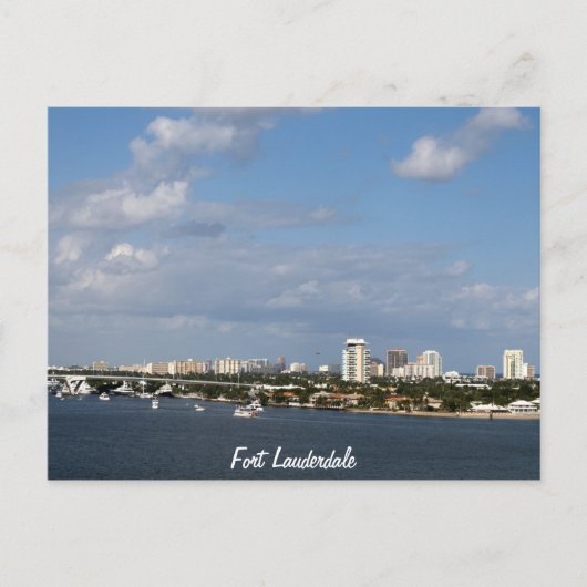 Fort Lauderdale Bay Area, Fort Lauderdale Briefkaart (Voorkant)