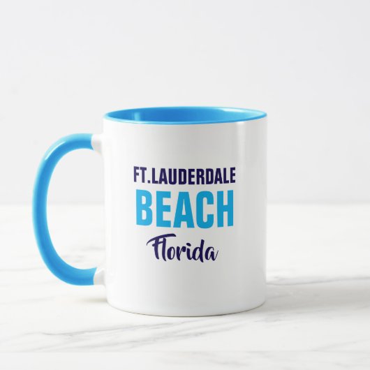 Fort Lauderdale Beach Florida Coffee Mug Mok (Links)