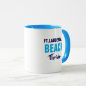 Fort Lauderdale Beach Florida Coffee Mug Mok (Voorkant rechts)