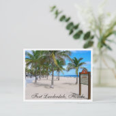 Fort Lauderdale Beach Florida Post Card Briefkaart (Staand voorkant)