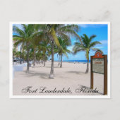 Fort Lauderdale Beach Florida Post Card Briefkaart (Voorkant)