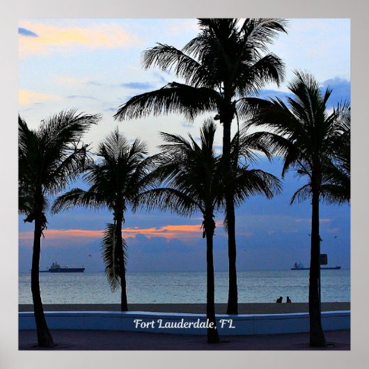 Fort Lauderdale Beach, Florida Poster (Voorkant)