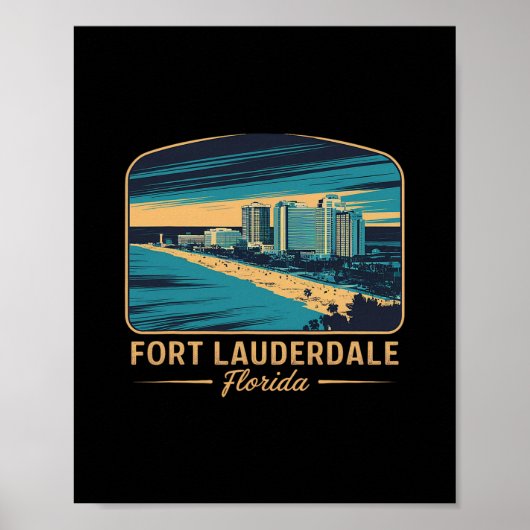 Fort Lauderdale Beach Florida Poster (Voorkant)