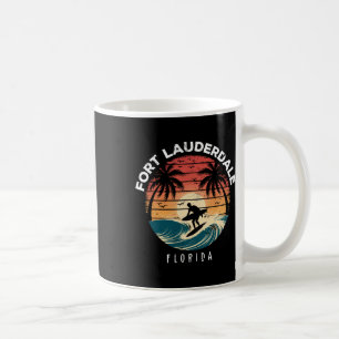 Fort Lauderdale Beach Florida Surfplank Golven Str Koffiemok