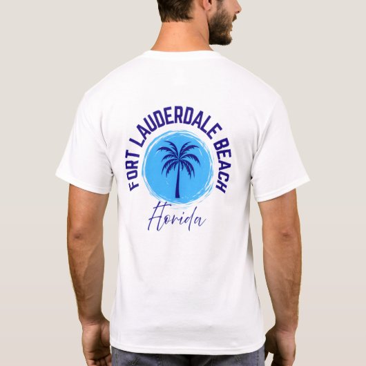 Fort Lauderdale Beach Florida T-shirt (Achterkant)