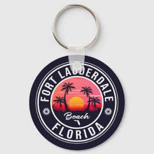 Fort Lauderdale Beach Florida Vintage 60 Sleutelhanger