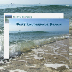 Fort Lauderdale Beach Oceanuitzicht Fotografie Briefkaart
