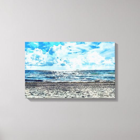 Fort Lauderdale Beach Uitgerekt Canvas (Voorkant)