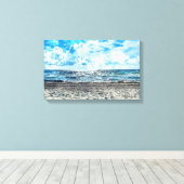 Fort Lauderdale Beach Uitgerekt Canvas (Insitu (Houten vloer))