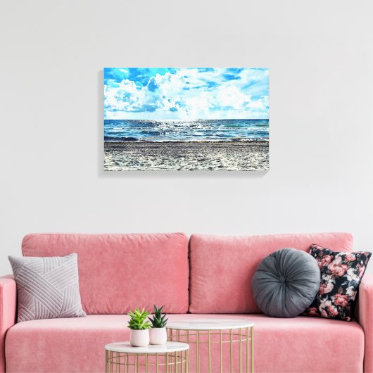 Fort Lauderdale Beach Uitgerekt Canvas (Insitu (Woonkamer))