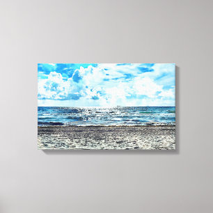 Fort Lauderdale Beach Uitgerekt Canvas Afdruk