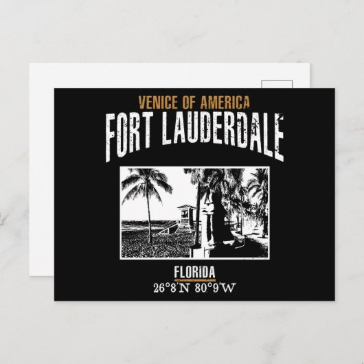 Fort Lauderdale Briefkaart (Voorkant / Achterkant)