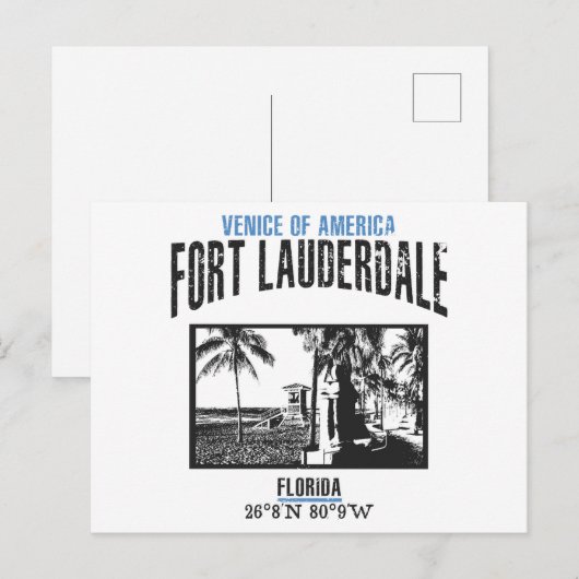 Fort Lauderdale Briefkaart (Voorkant / Achterkant)